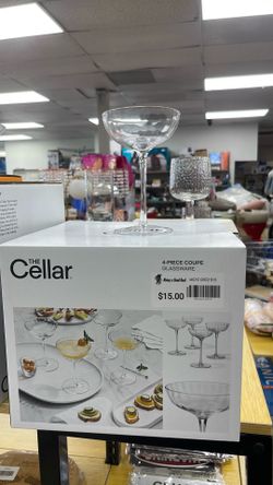 4 piece coupe glassware