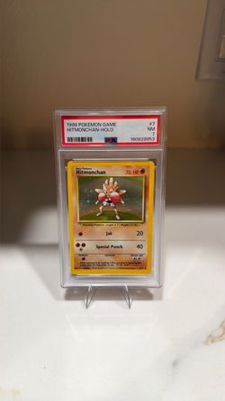 1999 Pokemon Base Set Hitmonchan #7 Holo PSA 7 NM WOTC Vintage