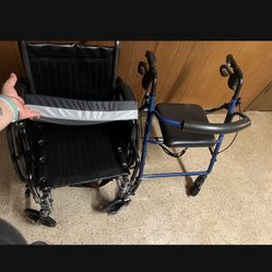 Wheel Chair  And Walker 