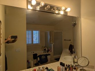 2 large mirrors
