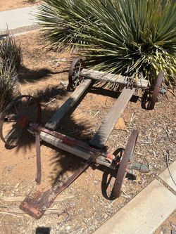 Rustic old wagon wheels