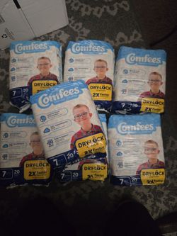 Comfees Free size 7 diapers