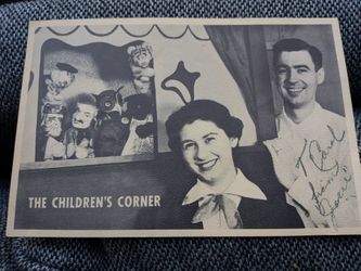 Early young Mr Rogers photo card signed by Josie
