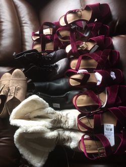 Brand New ladies shoes sizes 8 81/2 and 9 Large lot maybe 10 pair all for 50.00