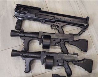 Plastic toy halloween costume weapons
