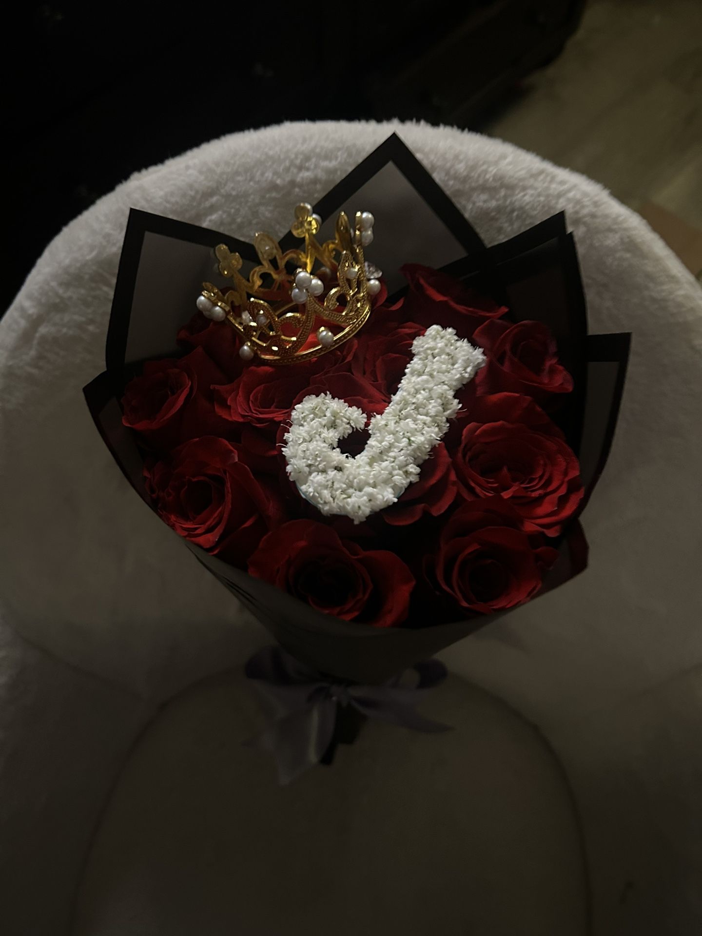 12ct Rose Initial Bouquet 🌹