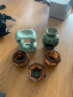 Set of 5 candle and scent holder