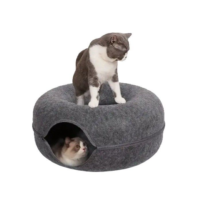 cama para gatos, cat donut tunnel, cama dona para gatos