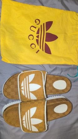 Gucci x Adidas Slide Sandals with Dust Bag size13