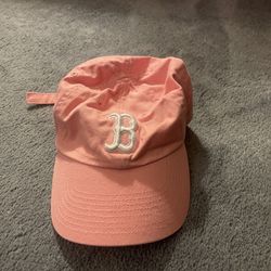 Pink Youth Red Sox Hat (White Logo)