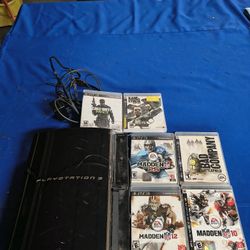 PlayStation 3 With  6 Game