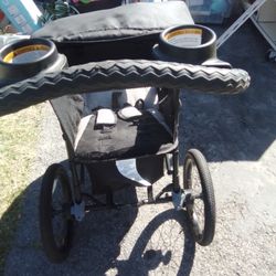 a jogging stroller & and crib$0/30