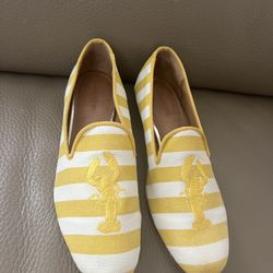 Coach flat loafers, Size 7,5 cotton and later in side 