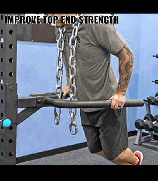 Weight Lifting Chains,Bench Press Chains with Collars,  Olympic Barbell Chains Weight Chains for Power  