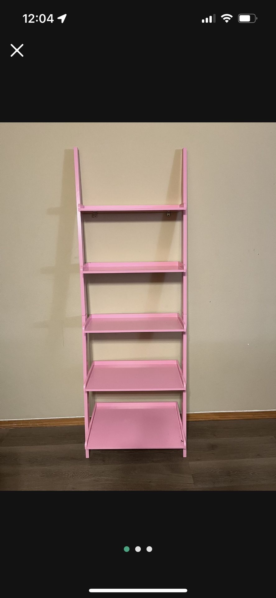 Pink Ladder Shelf