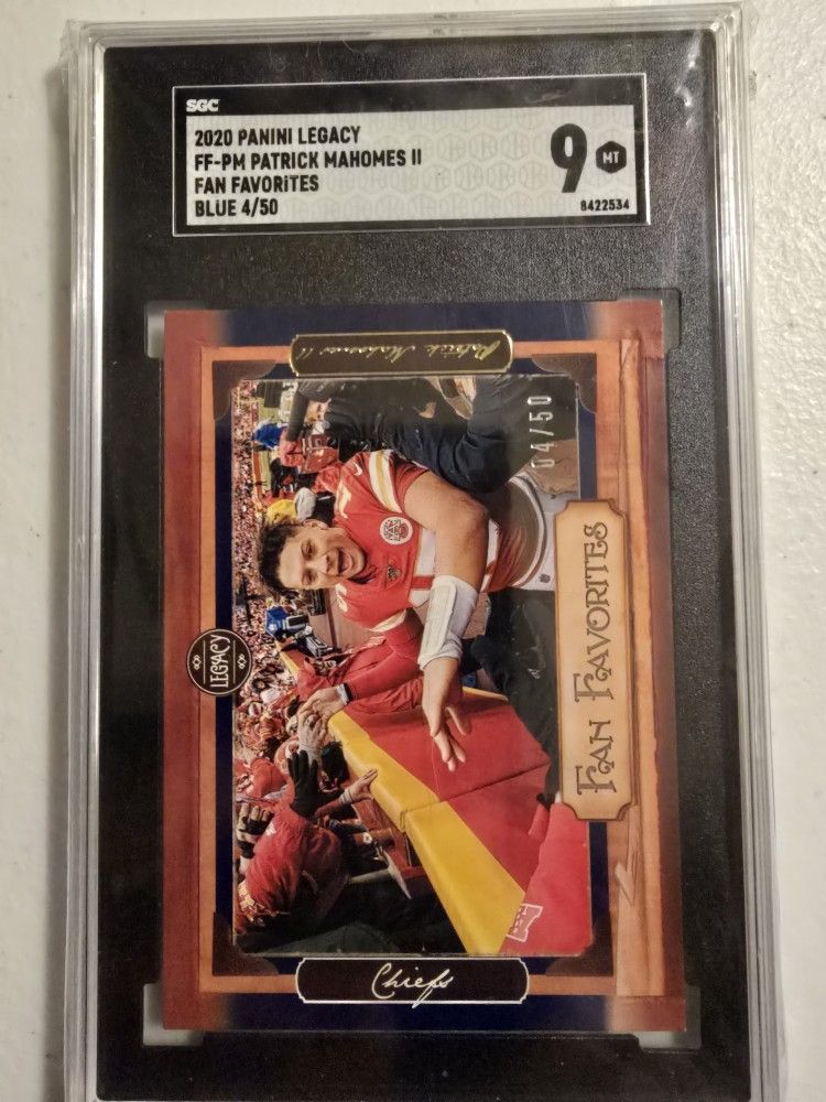 2020 PANINI LEGACY FF-PM PATRICK MAHOMES II FAN FAVORITES BLUE 4/50