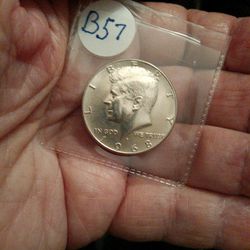 Beautiful Looking Kennedy 40% Silver 1968 Vintage Half Dollar Coin