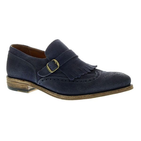 Blue Suede Blackstone loafers