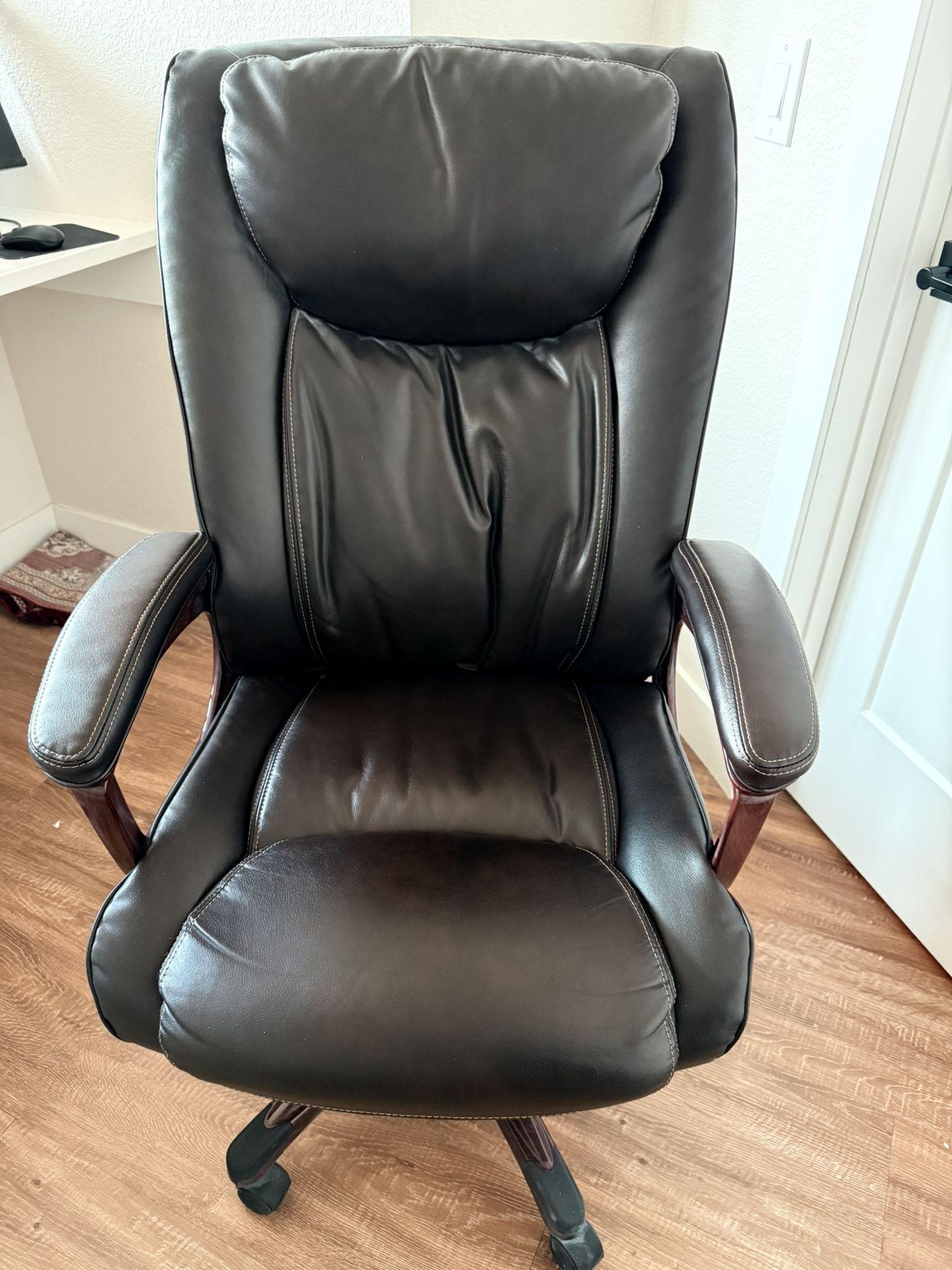 Staples 2263720 Westcliffe Brown Chair Staples Brown Leather