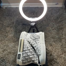 Dior B23 Leather High Trainers 44 US 10.5-11