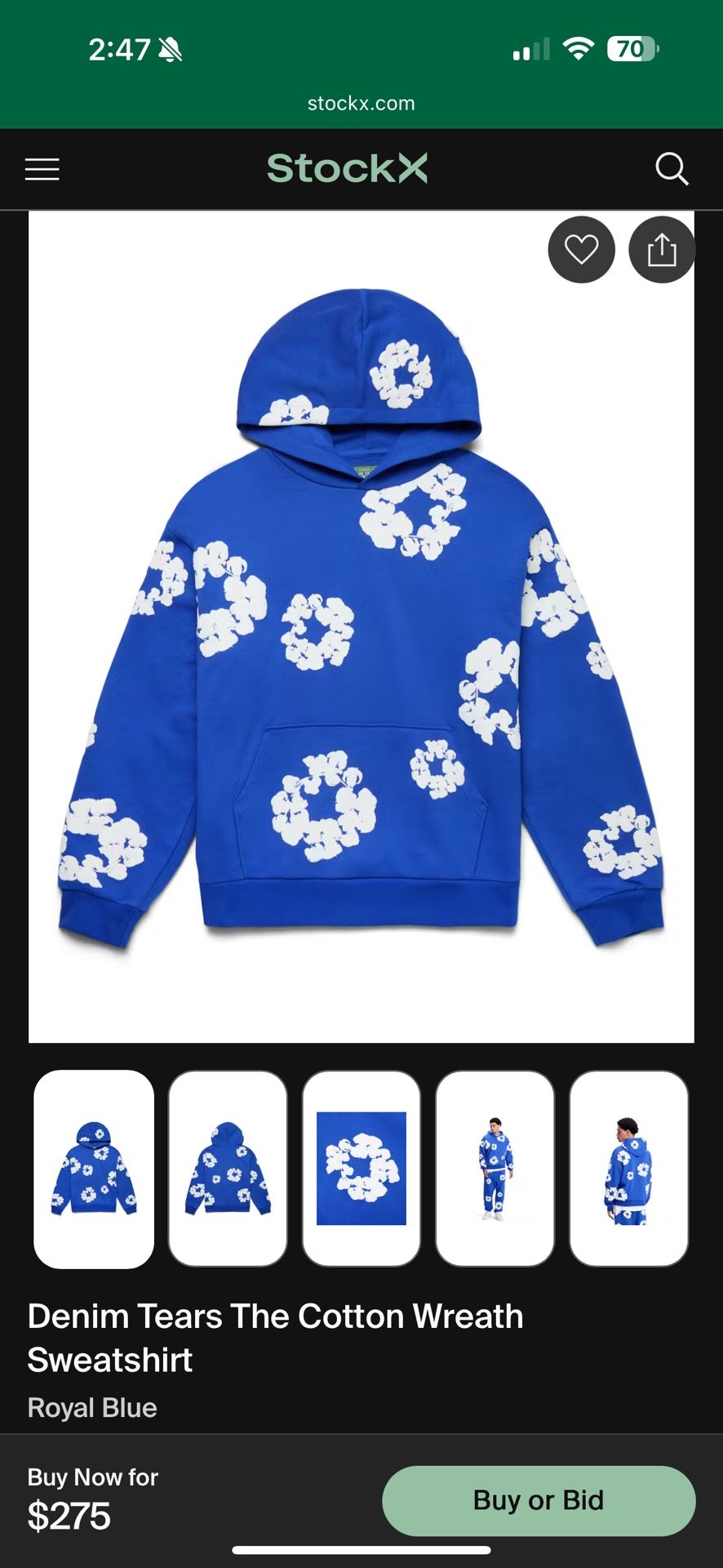 Denim Tears The Cotton Wreath Sweatshirt