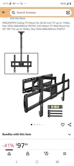Perlesmith TV ceiling wall mount