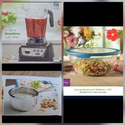 ESPECIAL DE LICUADORA Y OLLA DE 3 QT CLÁSICA Y TAZON GRANDE PRINCESS HOUSE ⚘️🌷