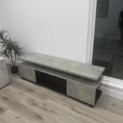 Gray TV Stand with LED light 