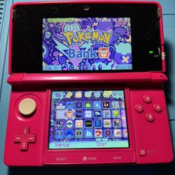 Nintendo Pink 3DS - Custom Setup - 16GB