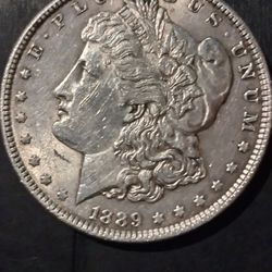1889 Cc Morgan Silver Dollar