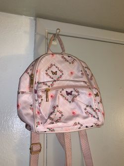 Pink butterfly backpack