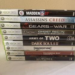 XBox360 Action/Adventure Bundle 6 Games: Halo, Gears, Incredible Hulk: $60 OBO