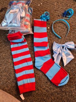 Cat in the hat themed costume pieces