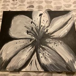 Black And White Flower