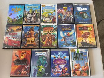 Lot of 14 DVD Collection, Disney, Pixar, and DreamWorks