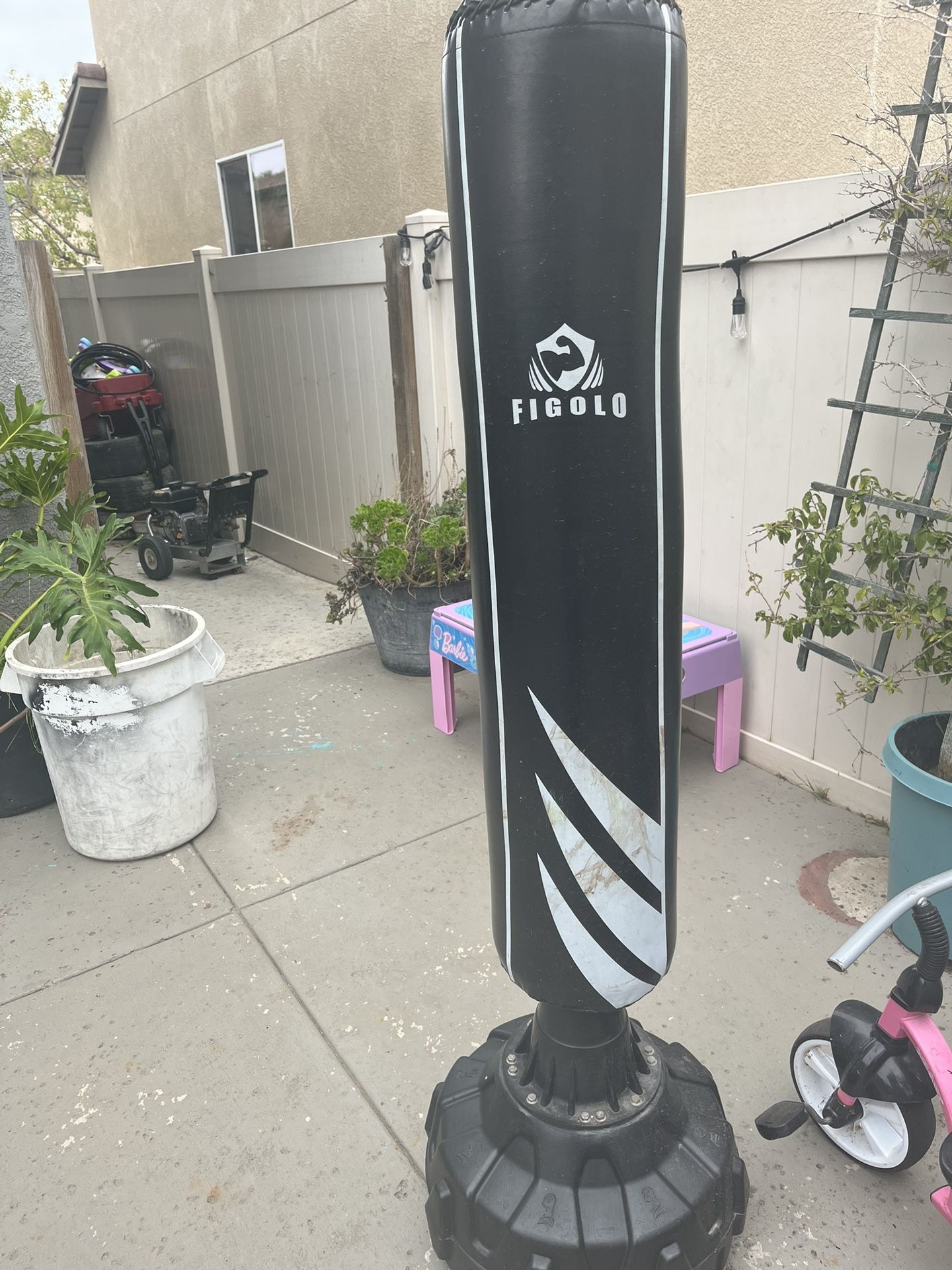 Work Out Bike And Punching Bag