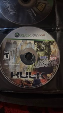 The Incredible Hulk Xbox 360 Game Disc