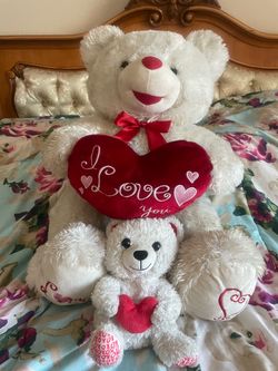 The big bear I love you $20 the smaller one 10