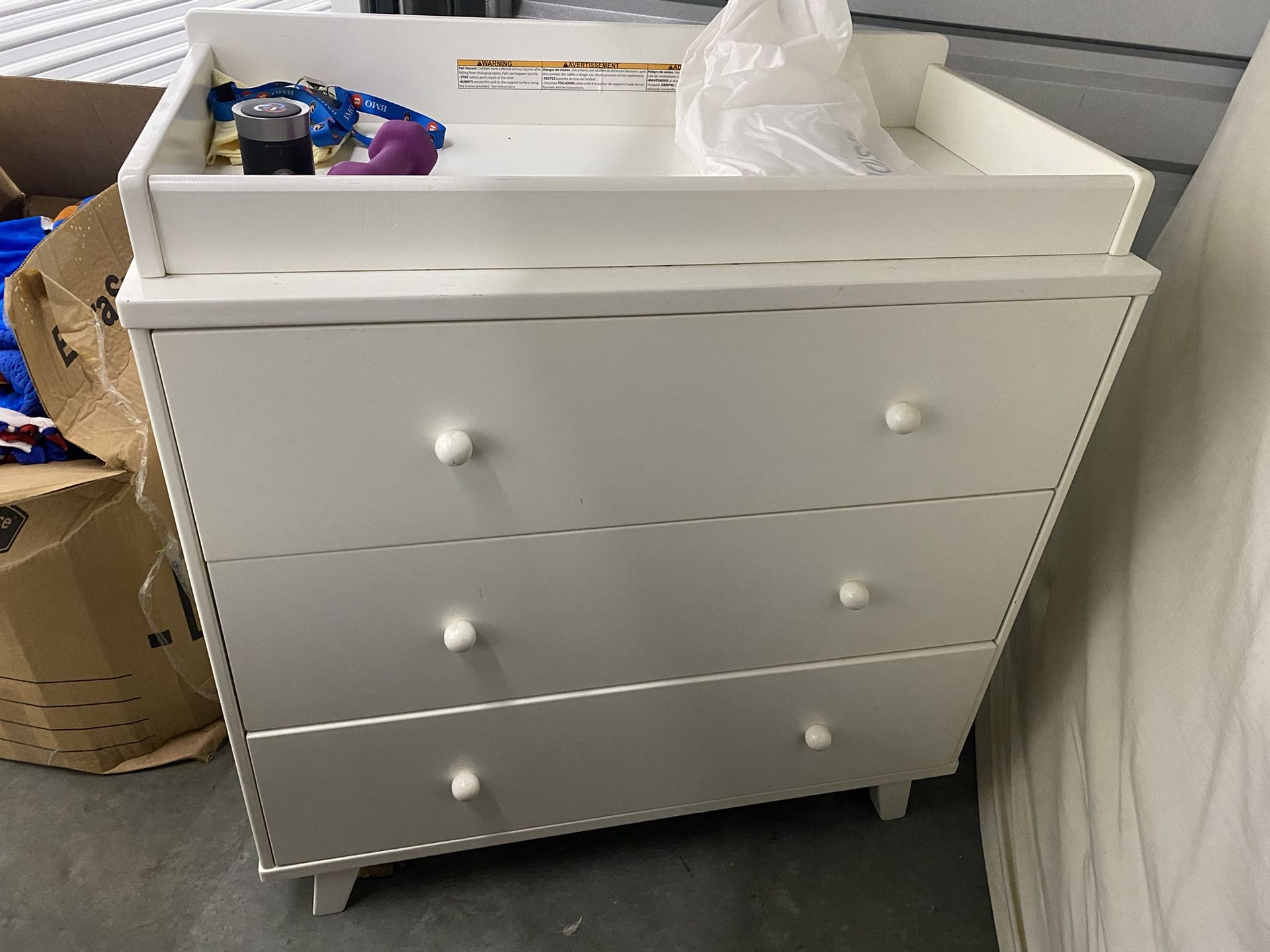 3 Drawer Dresser With Changing Top