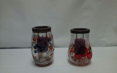 2 Halloween " Fall candle holder $20 value