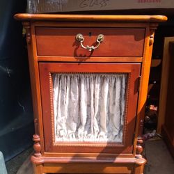 Vintage Wood Nightstand