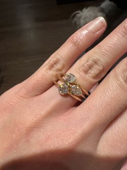 14k Gold Bezel Diamond Rings