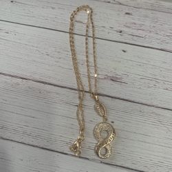 Gold Plated Infinity Necklace