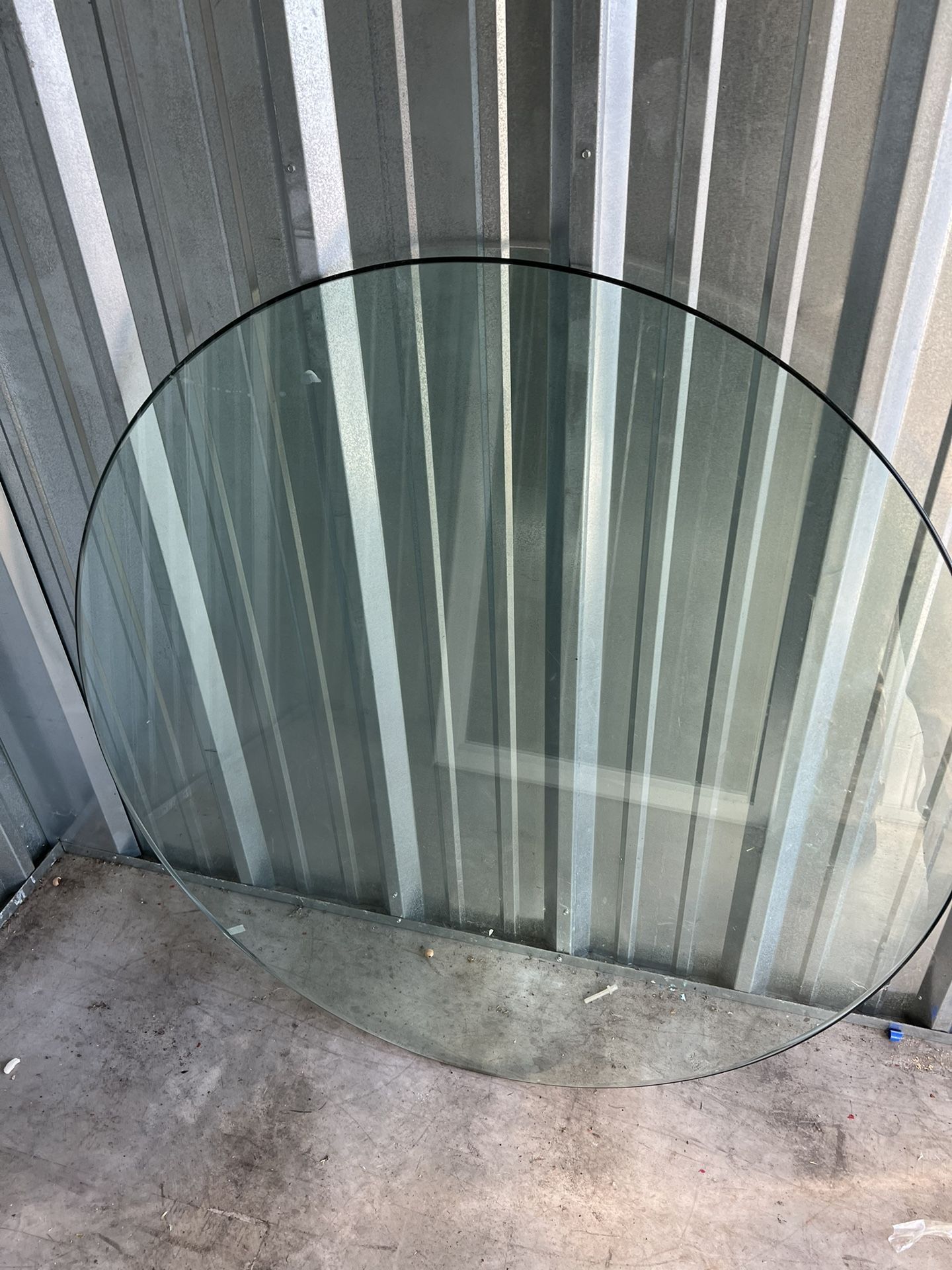 Big Round Glass Top