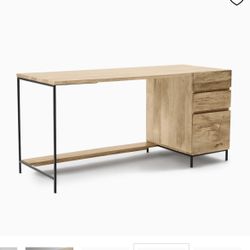 West Elm CONTRACT GRADE Industrial Modular Desk w/ File Cabinet 