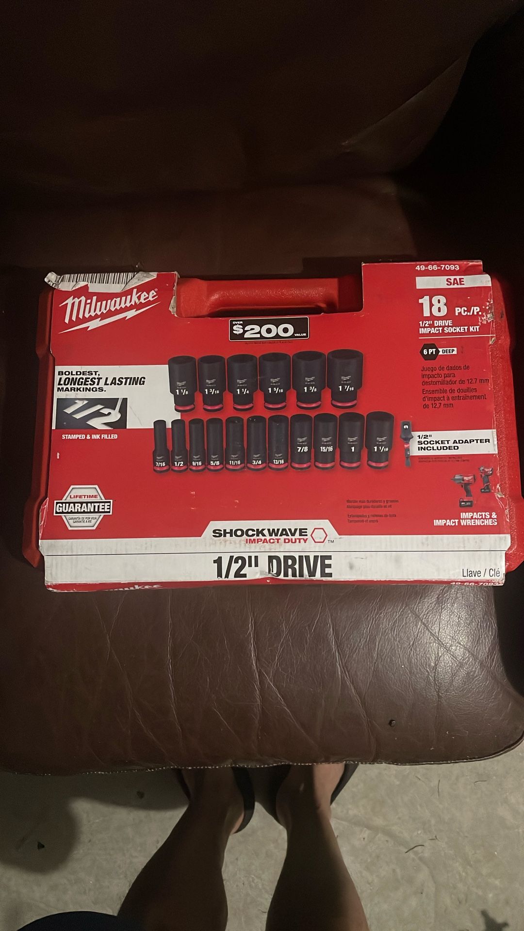 Milwaukee 1/2 Impact Socket Set
