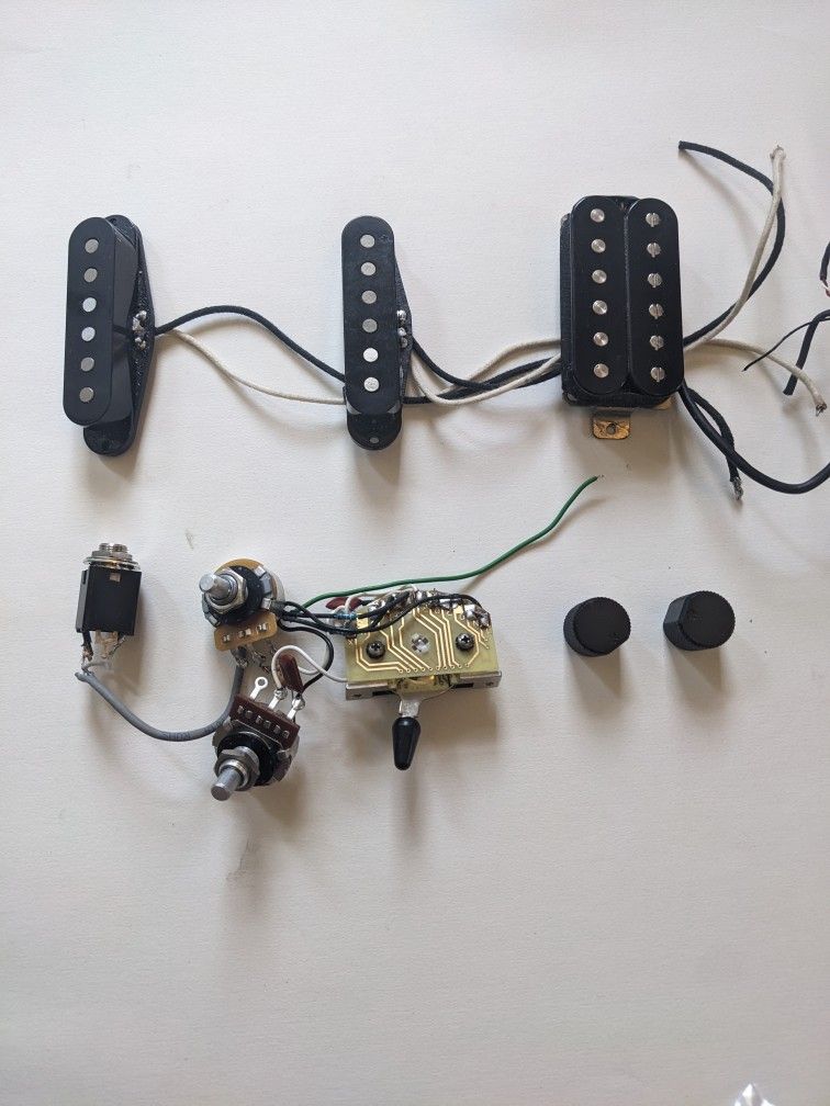 Authentic Strandberg OEM HSS Pickups, Switch, Pots, and Knobs