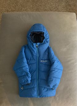 Columbia Bright Blue Hooded Puffer Jacket
