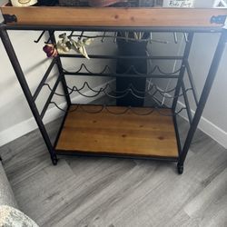 Bar cart - metal/wood