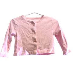 Carters Baby Girl Light Pink Cardigan Sweater size 9 months